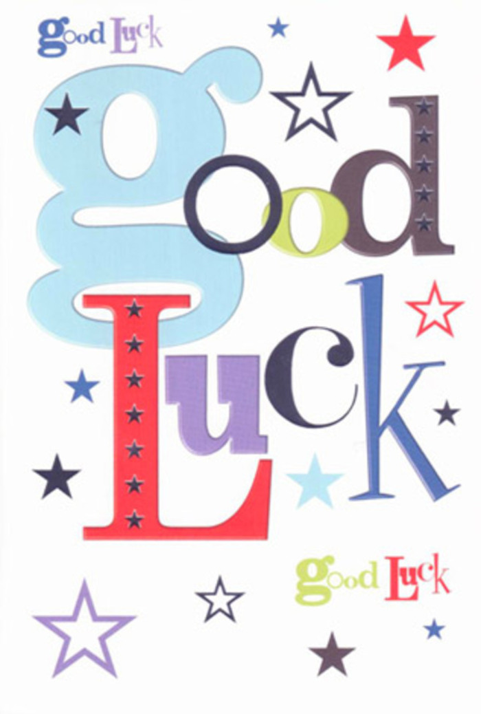 This luck-themed card radiates cheer and enthusiasm with its lively composition-a proud cascade of eclectic typography and stars, reminiscent of the colourful markets and bustling corners of Canning Town. Each letter in 'Good Luck' emerges in a unique style: a wide, baby-blue stroke anchors the word, surrounded by slimmer, striking reds and classic deep purple, every character reflecting heartfelt community spirit. Pastel, navy, and lime stars race across the card in an exuberant dance, echoing the gentle encouragement given between neighbours at Rathbone Market. The generous white background allows vibrant colours to breathe, much like the careful spacing of blooms in an expertly styled arrangement. This card seems to gently root for the recipient, as if it's a personal cheerleader standing with those about to embrace new challenges, whether at school, work, or beyond. The flat but substantial texture is reminiscent of premium floral paper-a tactile delight that is as welcoming to hold as to behold. Perfect for wishing good fortune, it brings the uplifting energy of Canning Town directly into the palms of those about to start a new chapter.